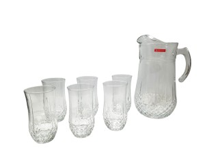 JOGO DE JARRA 1,7L COM 6 COPOS 300ML